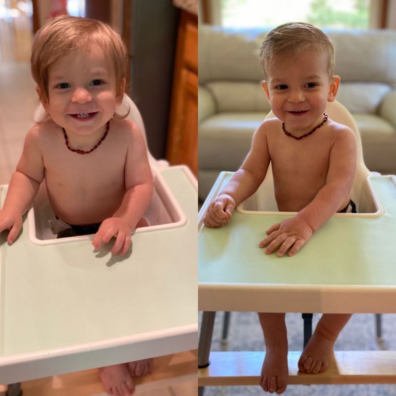 Jackson's first haircut