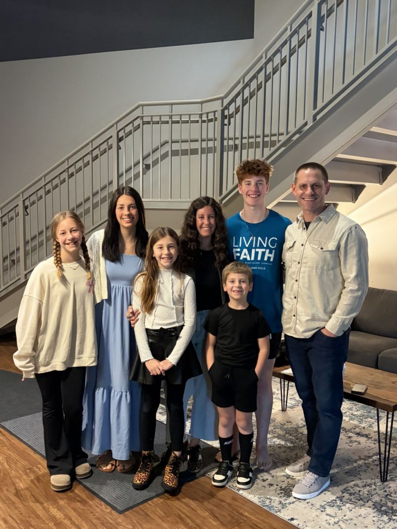 The fam celebrating Anthony's baptism!