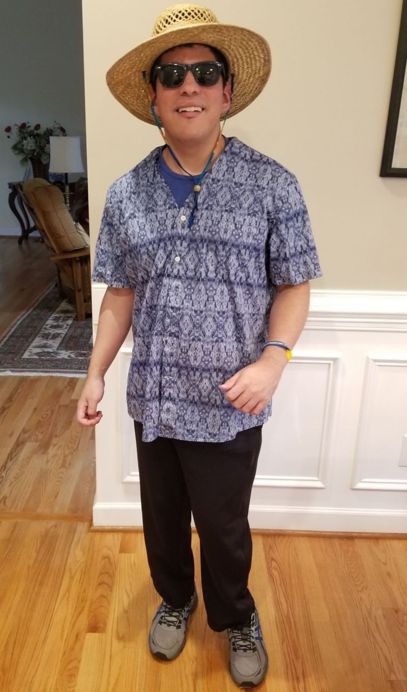 Austin in Corona quaratine relaxed look