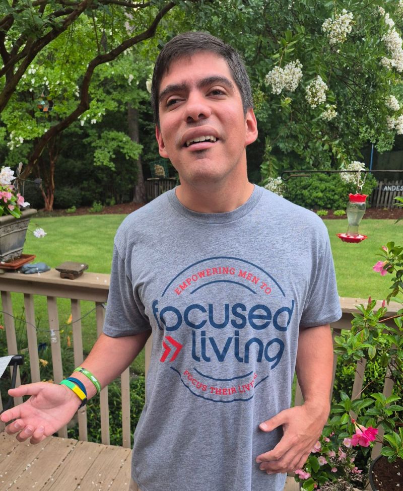 Austin sporting his new FLM birthday T-shirt!