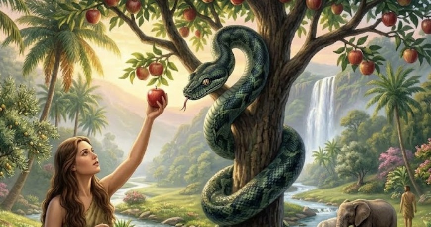 Eve and serpent