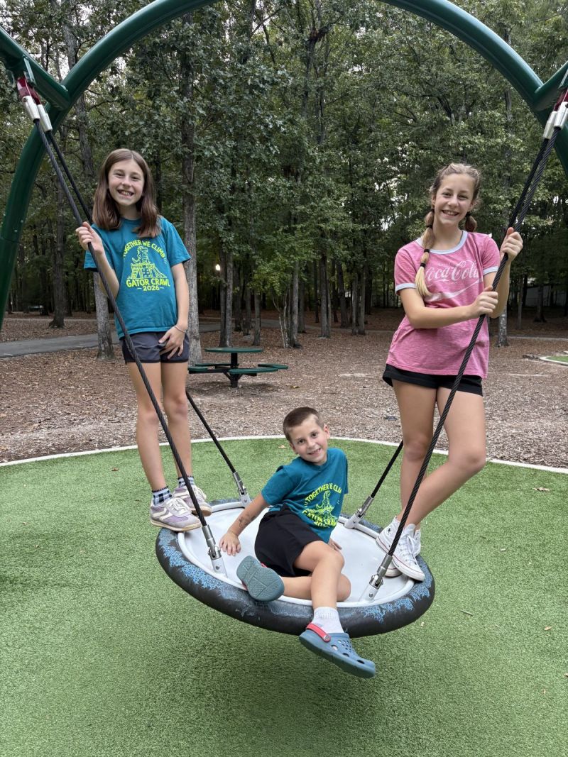hanging out at the park