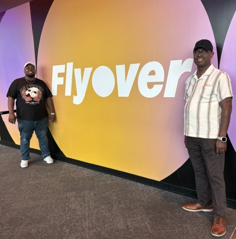 Father and Son at the Navy Pier- Flyover