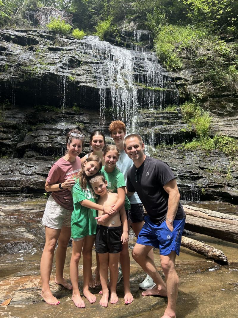 Hiking to some waterfalls in the upstate
