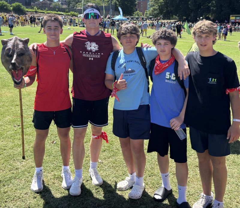 Kyler and his small group at Gauntlet '26 Church Camp in Clemson, SC.