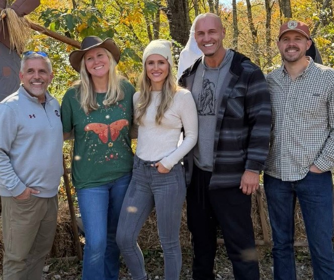 Jason with a few of his "much younger" Yarborough cousins.  